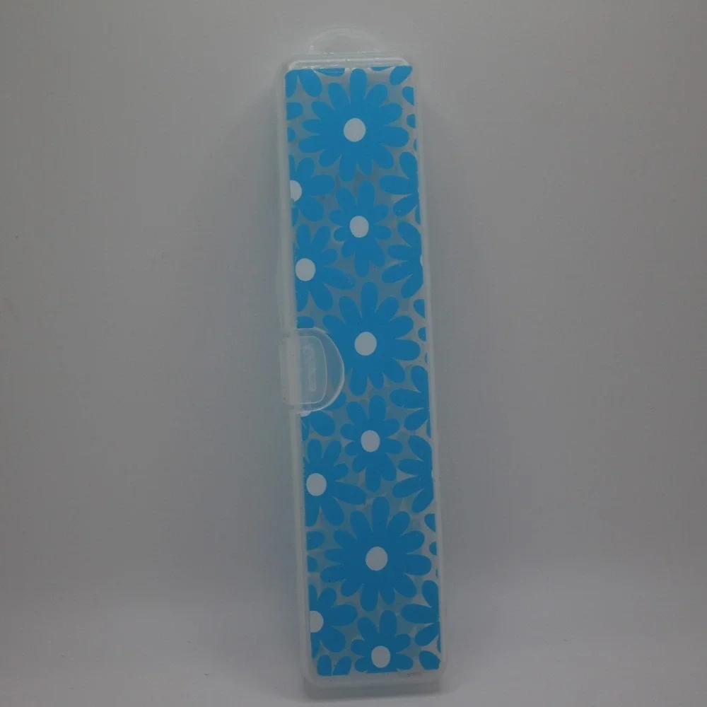 Pen Gear Pencil Case Blue Floral School Supply Organizer‎ Storage